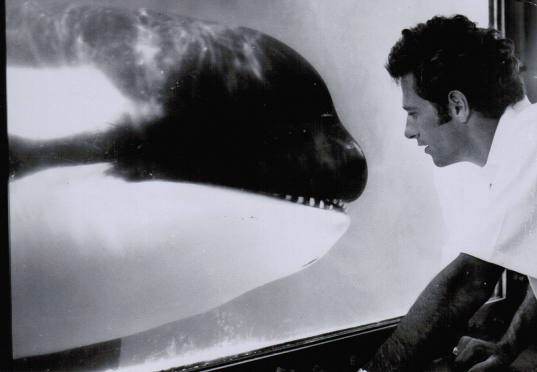 Ric O'Barry with Hugo, Miami Seaquarium