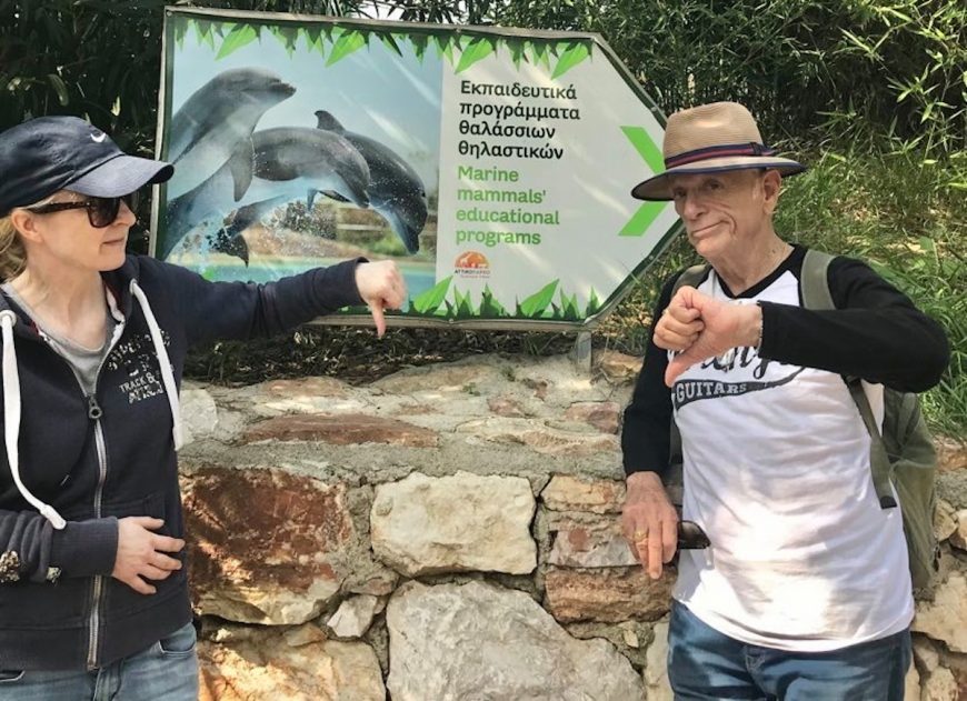 Helene and Ric O’Barry say NO to the Attica dolphin show!