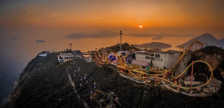 Ocean Park at Sunset, Decemeber 26, 2016