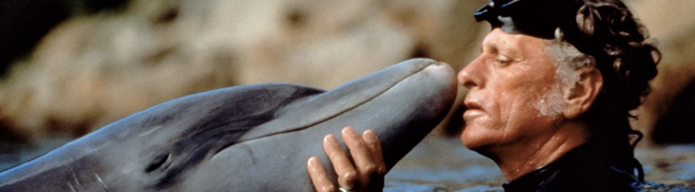 Ric O'Barry and Dolphin by David Higgs